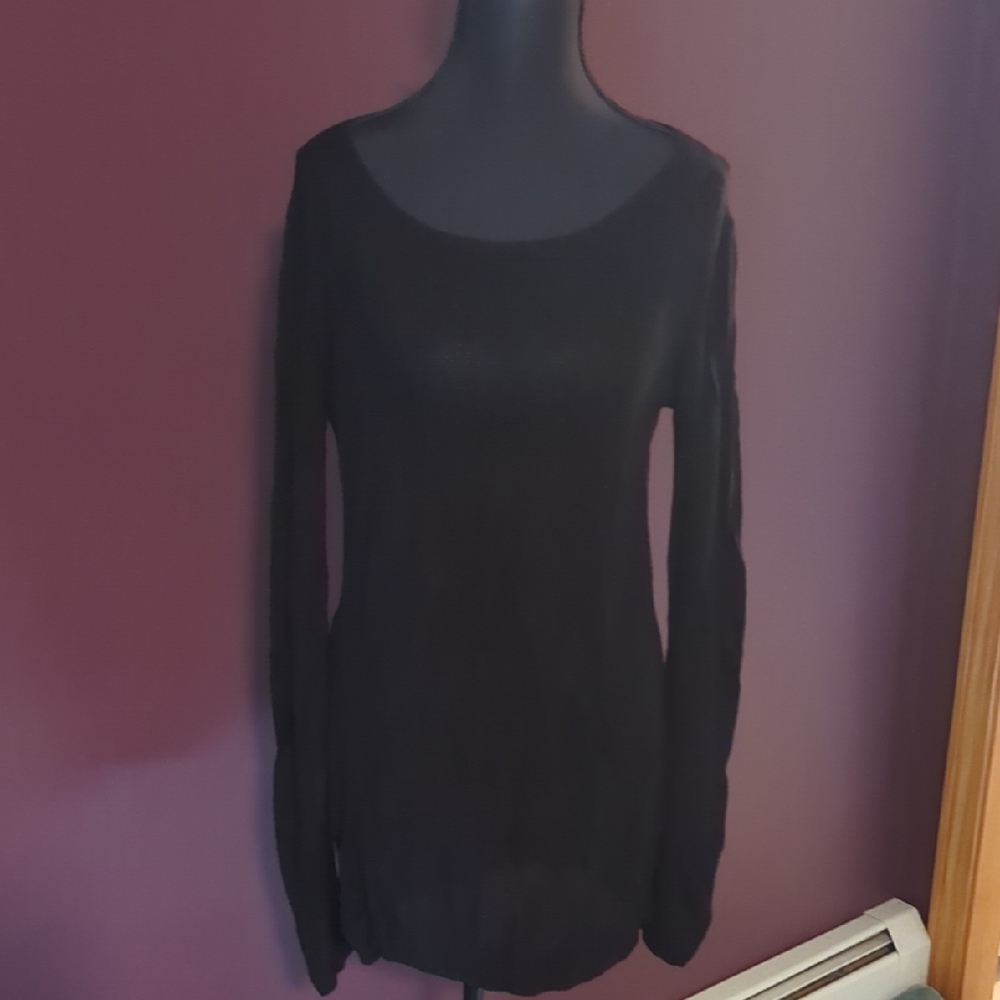Express Black Bathing Suit Cover Up with Long Sleeves